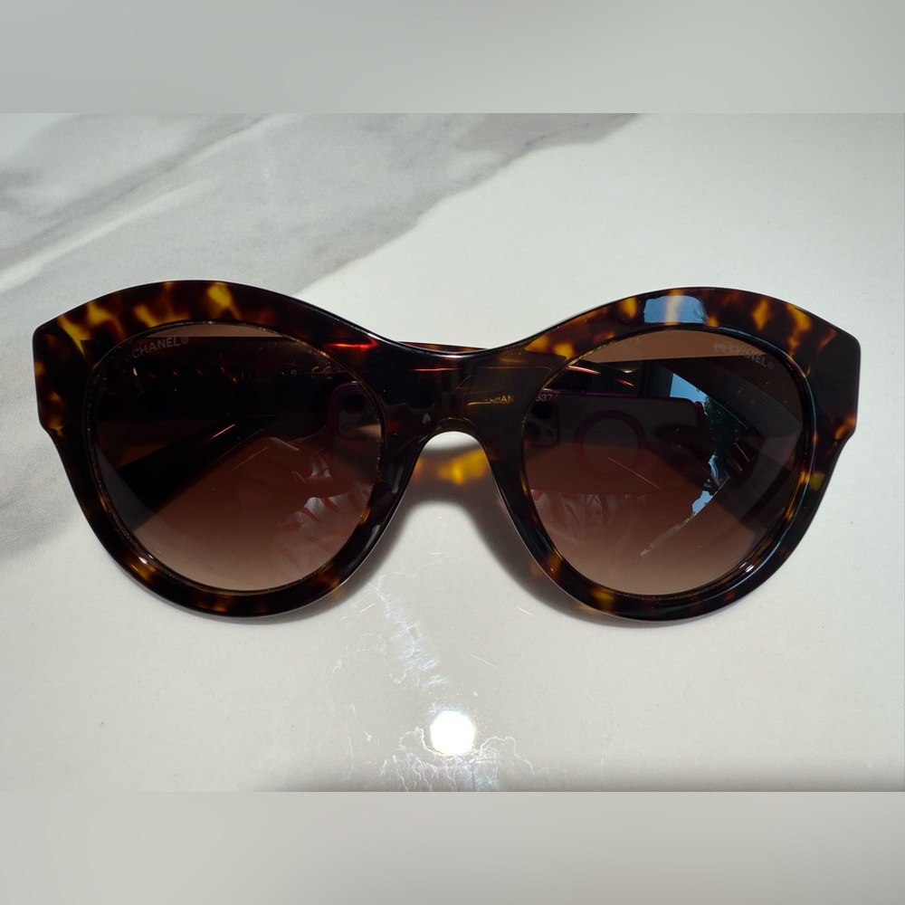 Chanel Tortoise Shell Sunglasses